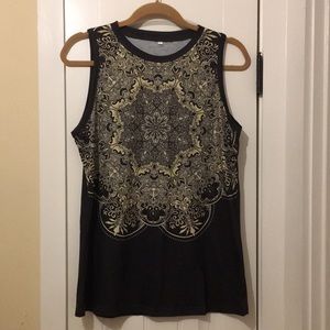 Black/Cream Tank from Fairyseason. SzL Brand new